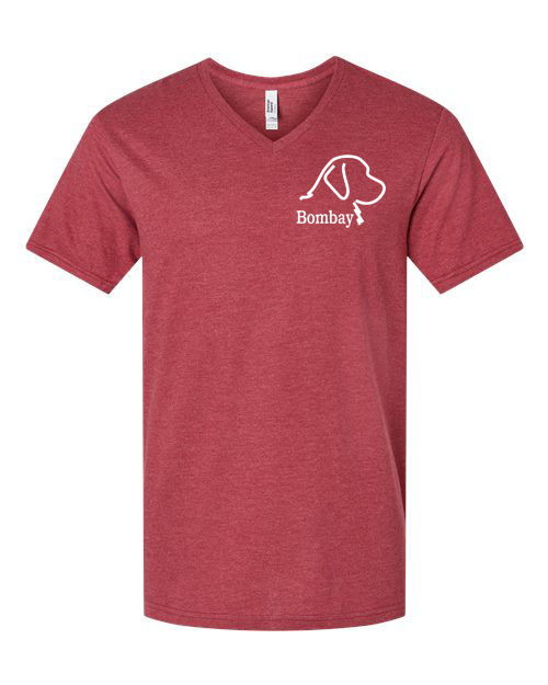 Heather Cardinal V-Neck