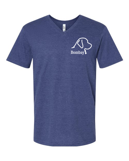 Heather Indigo V-Neck