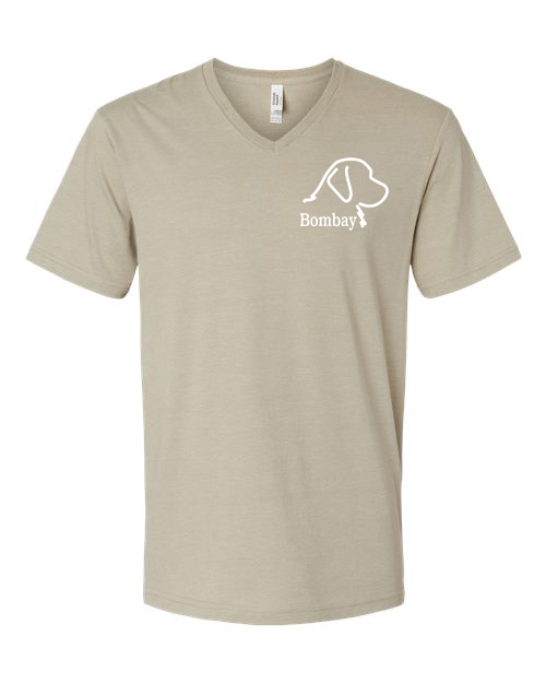 Heather Khaki V-Neck