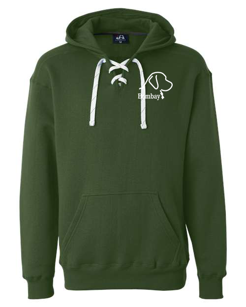 Forest 100% Quality Cotton Rope Tie V-Neck Hoodie