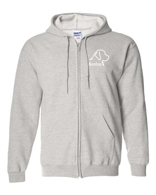 Ash 100% Quality Cotton Full Zip-Up