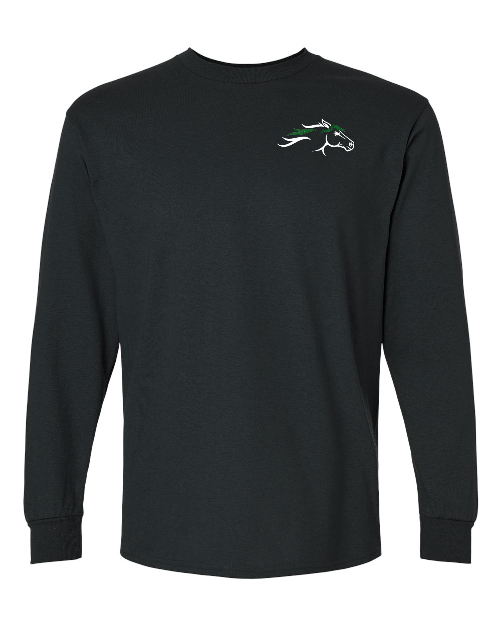 Black Wild Horses 100% Quality Cotton Long Sleeve