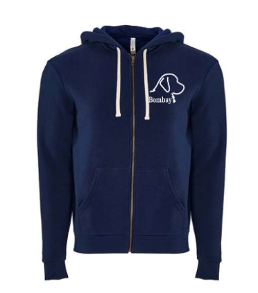 Midnight Navy 100% Quality Cotton Full Zip-Up