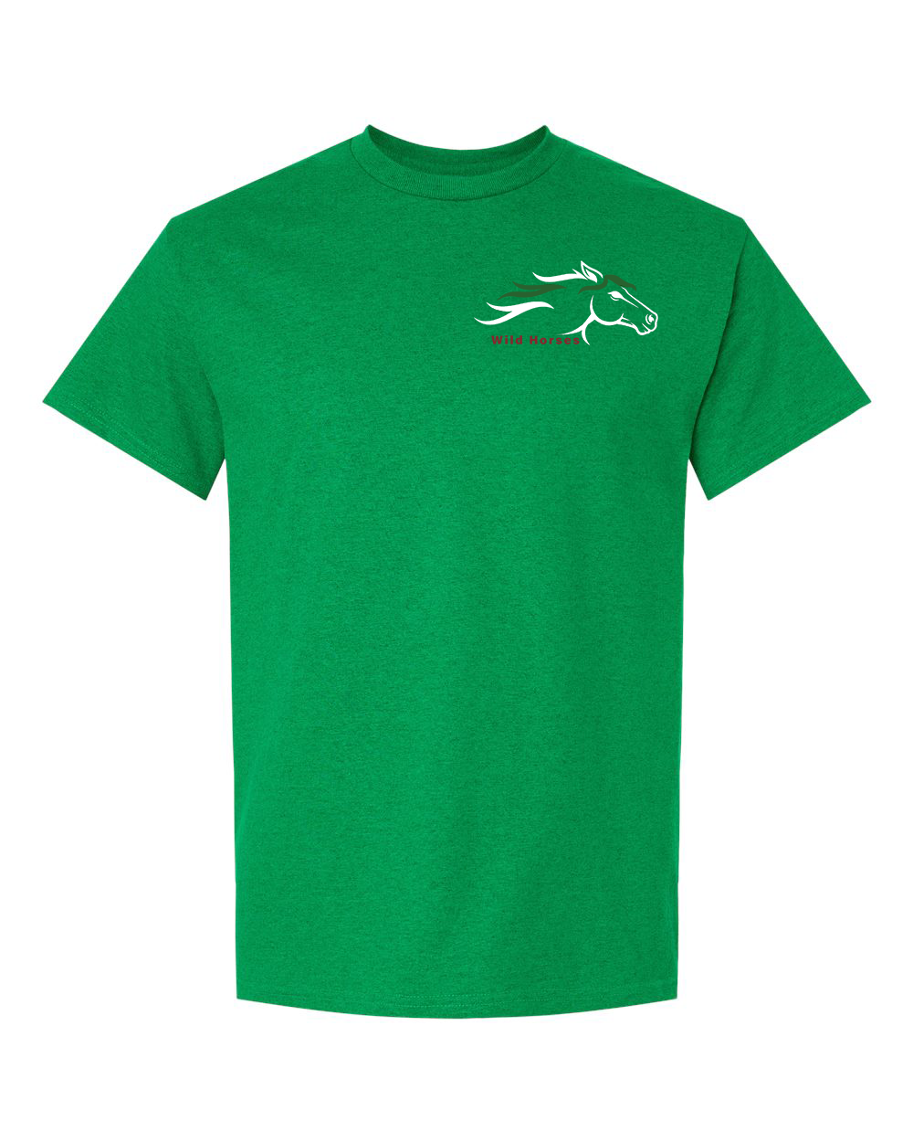 Antique Irish Green Wild Horses 100% Quality Cotton Short Sleeve
