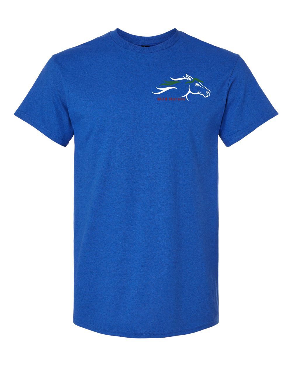Antique Royal Wild Horses 100% Quality Cotton Short Sleeve