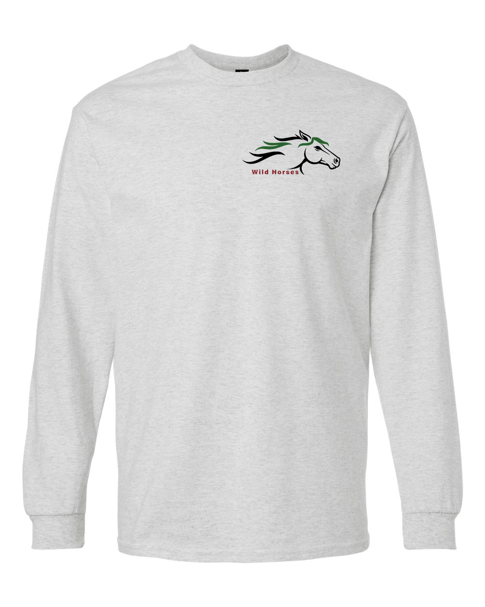 Ash Wild Horses 100% Quality Cotton Long Sleeve