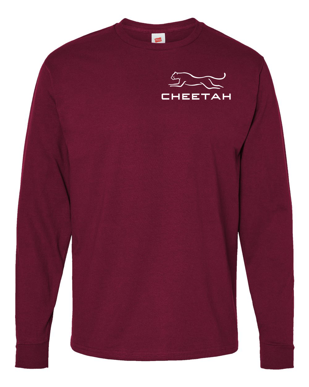 Athletic Cardinal Cheetah 100% Quality Cotton Long Sleeve