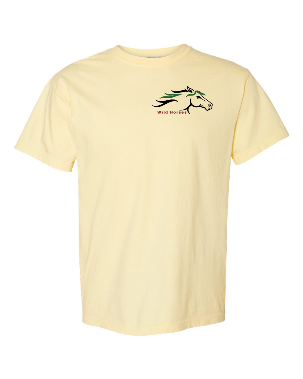 Banana Wild Horses 100% Quality Cotton Short Sleeve