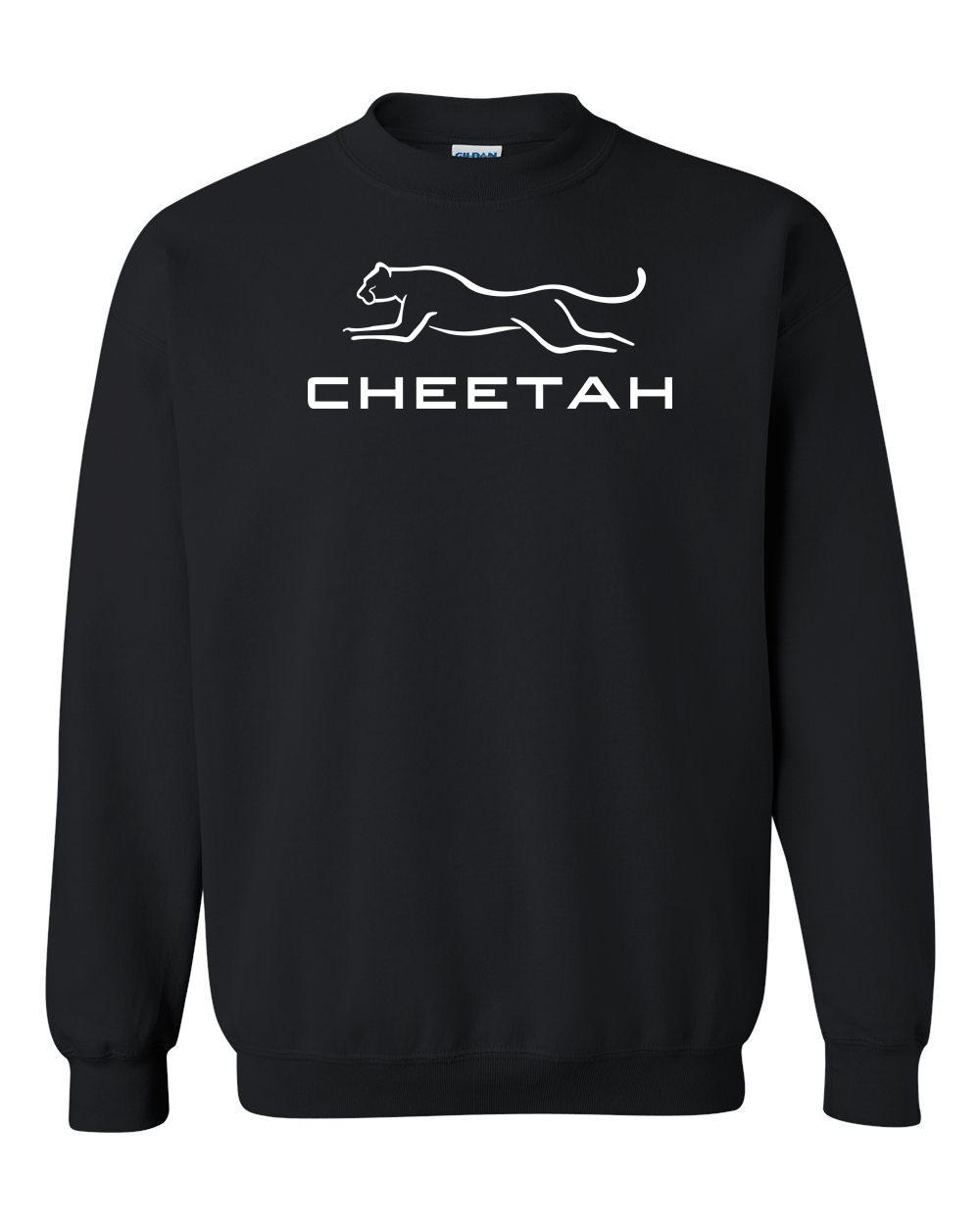 Black Cheetah 100% Quality Cotton Crewneck Sweatshirt (Full Chest)