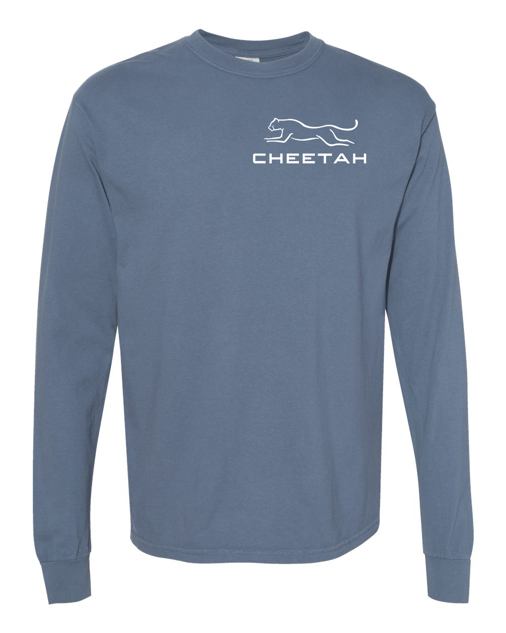 Blue Jean Cheetah 100% Quality Cotton Long Sleeve