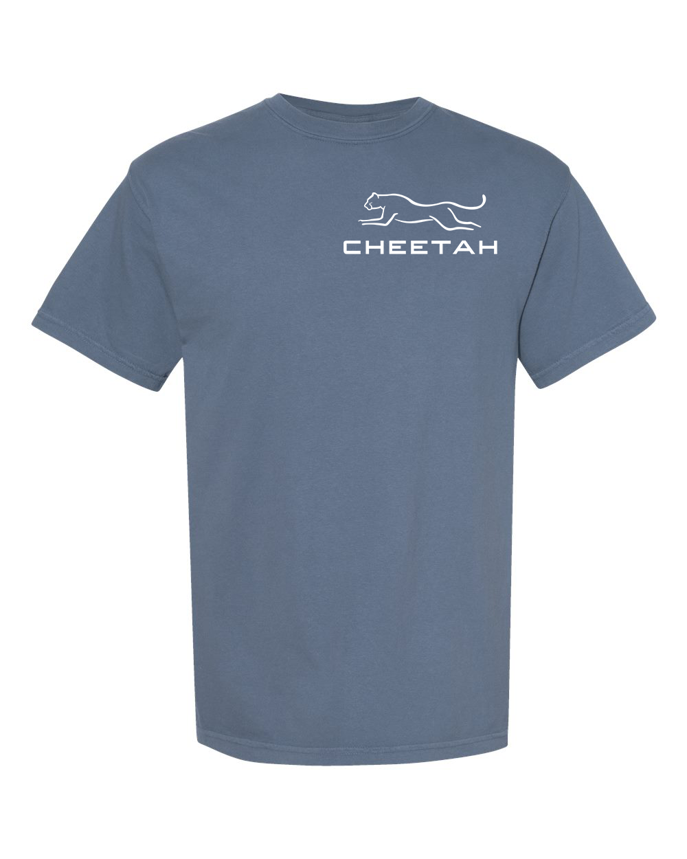 Blue Jean Cheetah 100% Quality Cotton Short Sleeve