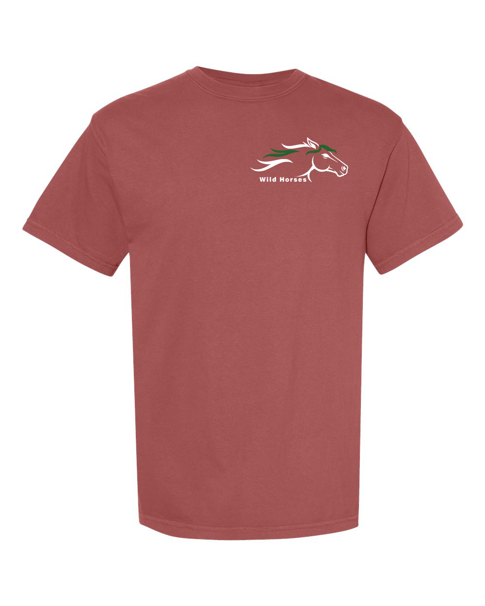 Brick Wild Horses 100% Quality Cotton Short Sleeve