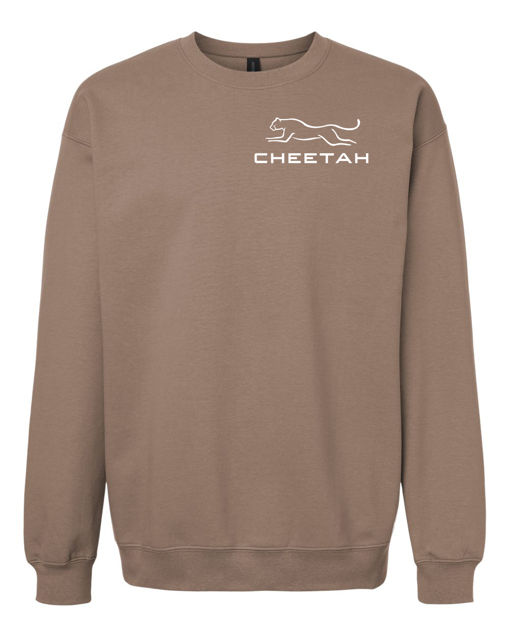 Brown Savana Cheetah 100% Quality Cotton Crewneck Sweatshirt