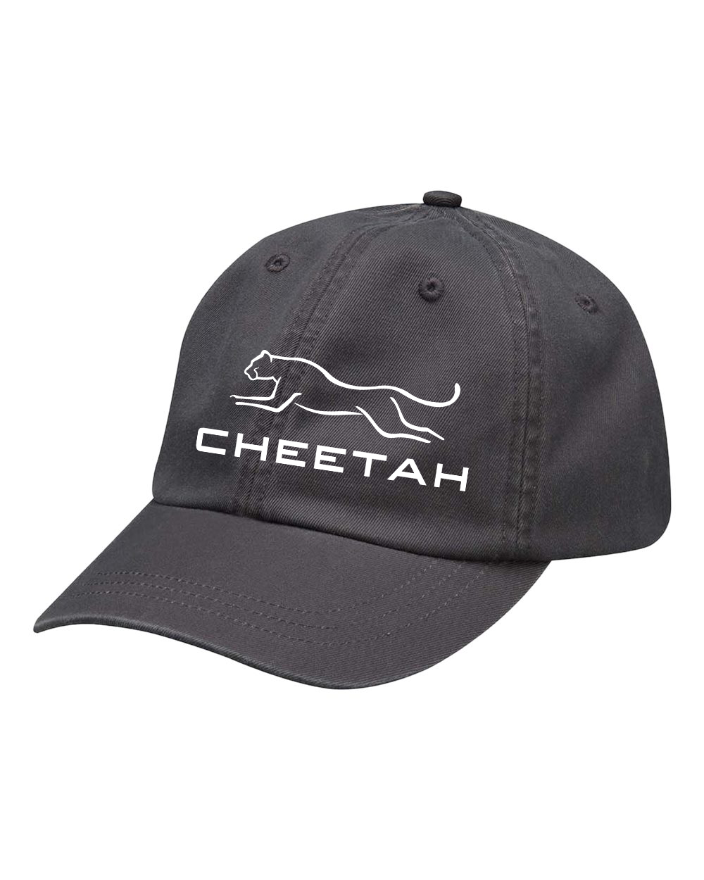 Charcoal Grey Cheetah 100% Quality Cotton Cap