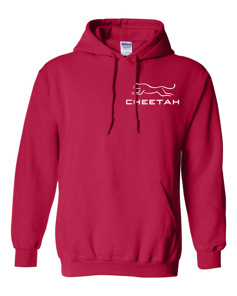 Cherry Red Cheetah 100% Quality Cotton Hoodie