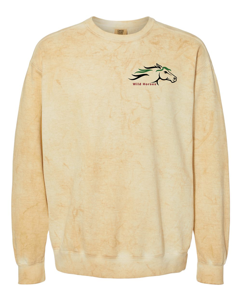 Citrine Wild Horses 100% Quality Cotton Crewneck Sweatshirt