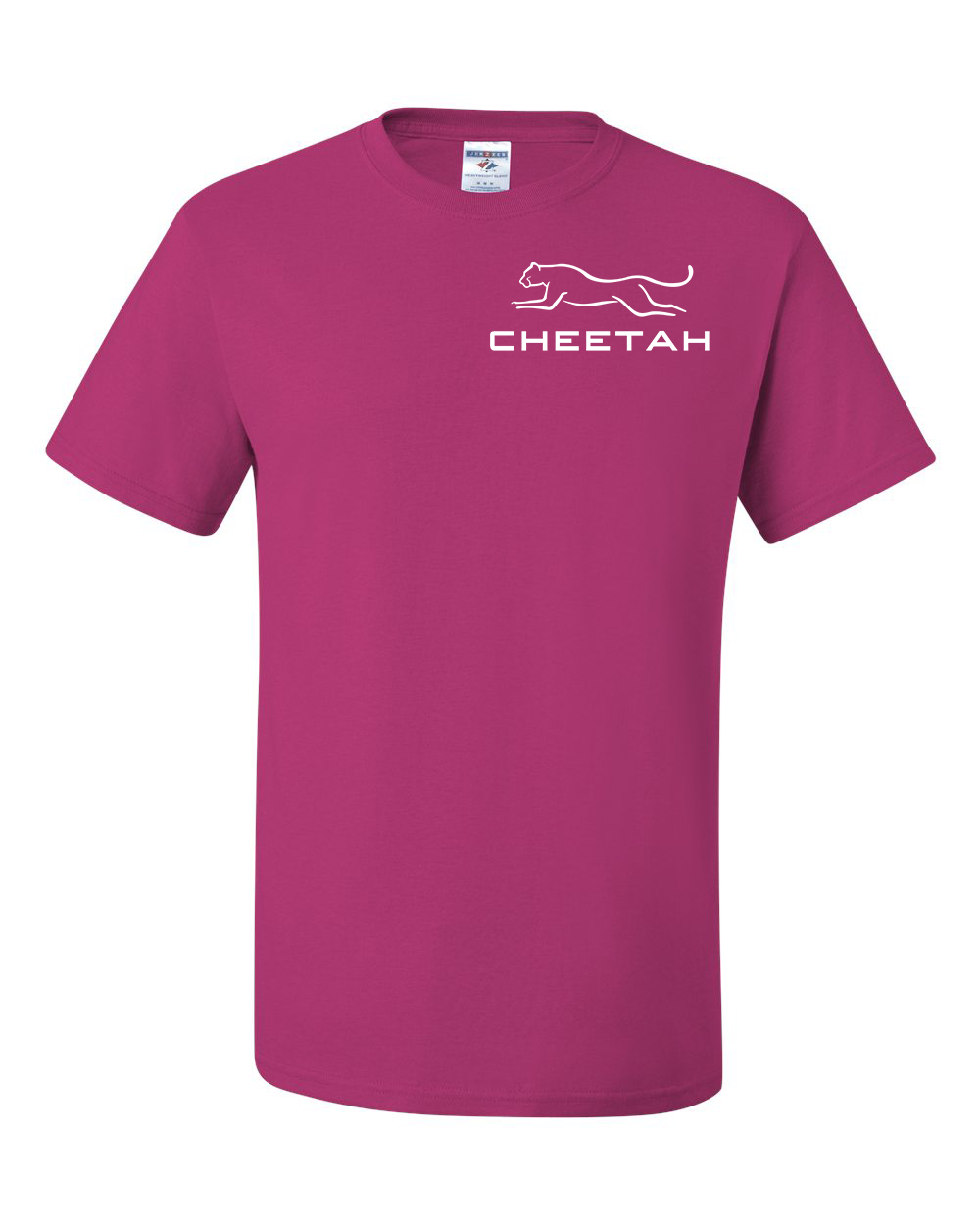 Cyber Pink Cheetah 100% Quality Cotton Short Sleeve