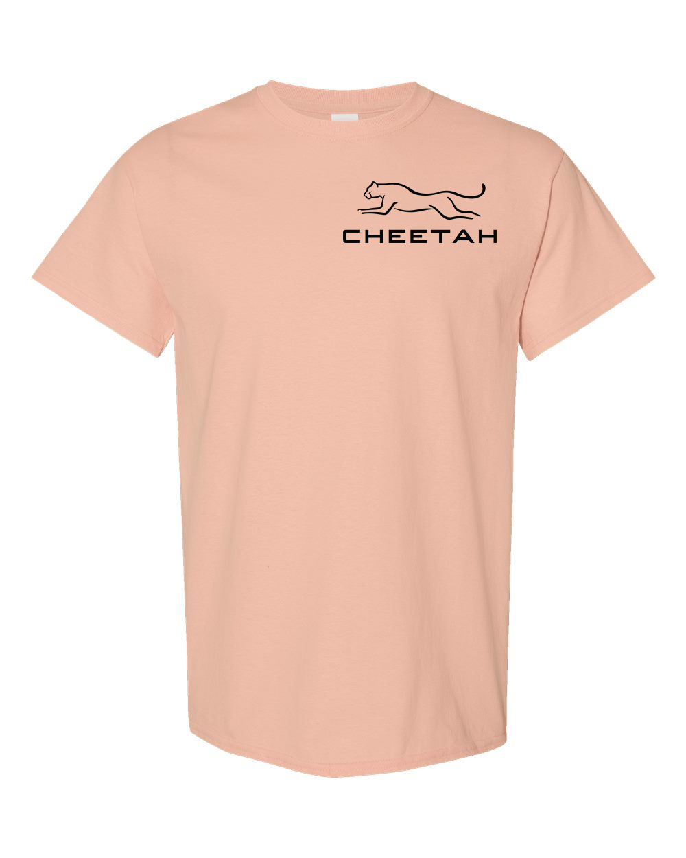 Dusty Rose Cheetah 100% Quality Cotton Short Sleeve