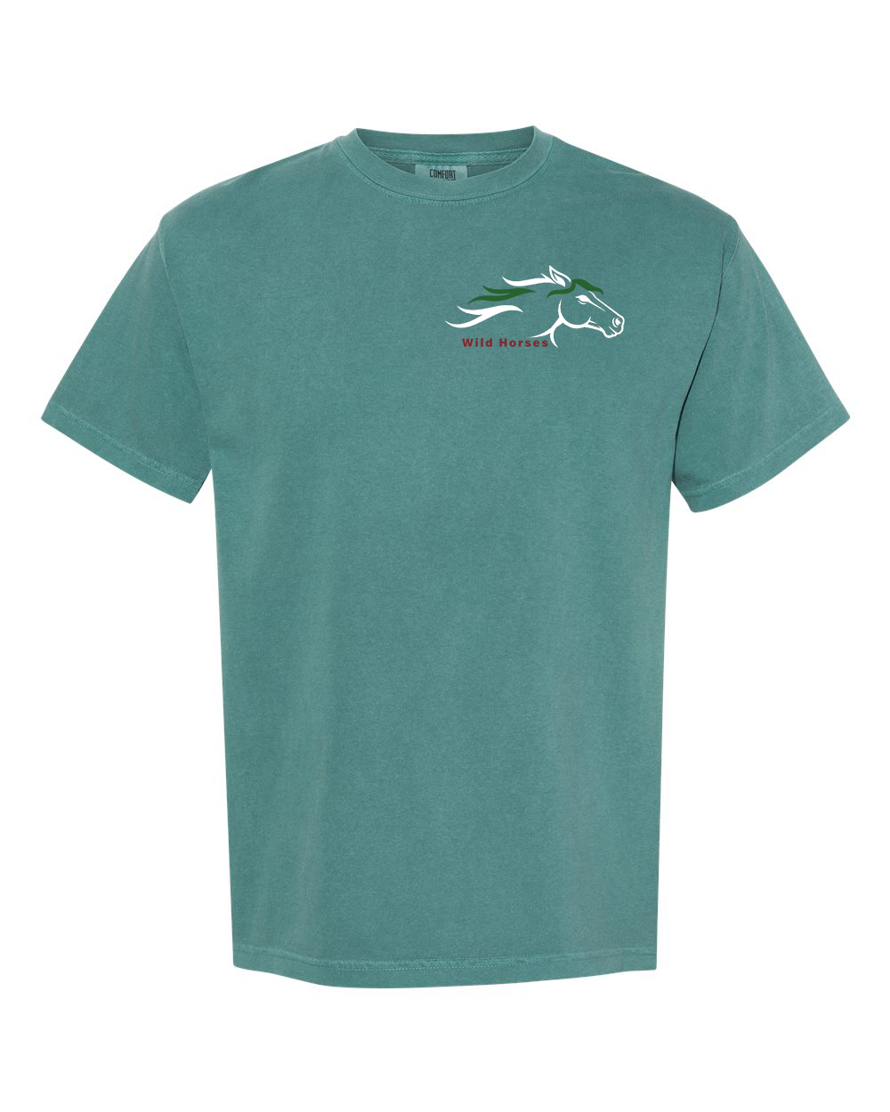 Emerald Wild Horses 100% Quality Cotton Short Sleeve