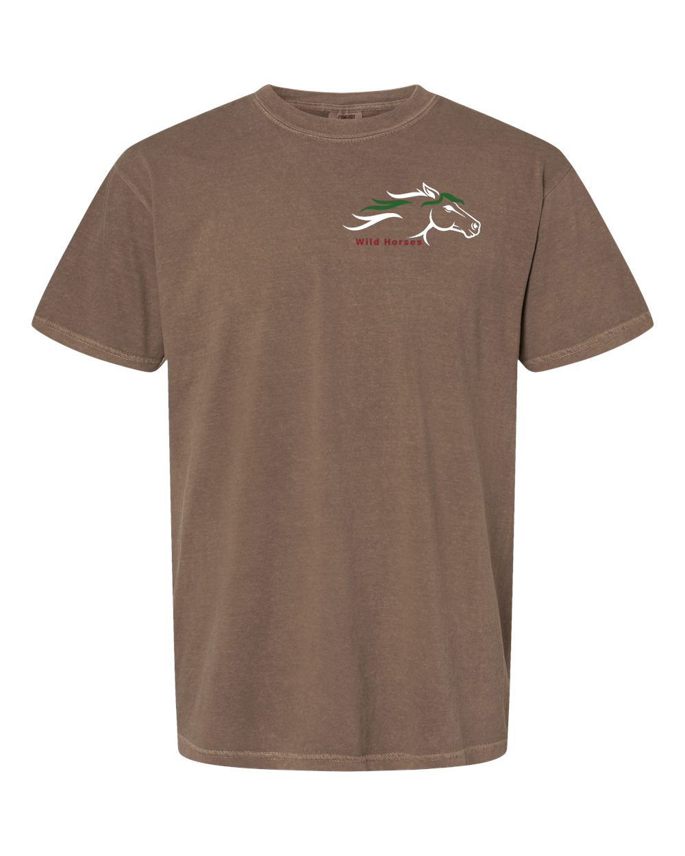 Espresso Wild Horses 100% Quality Cotton Short Sleeve