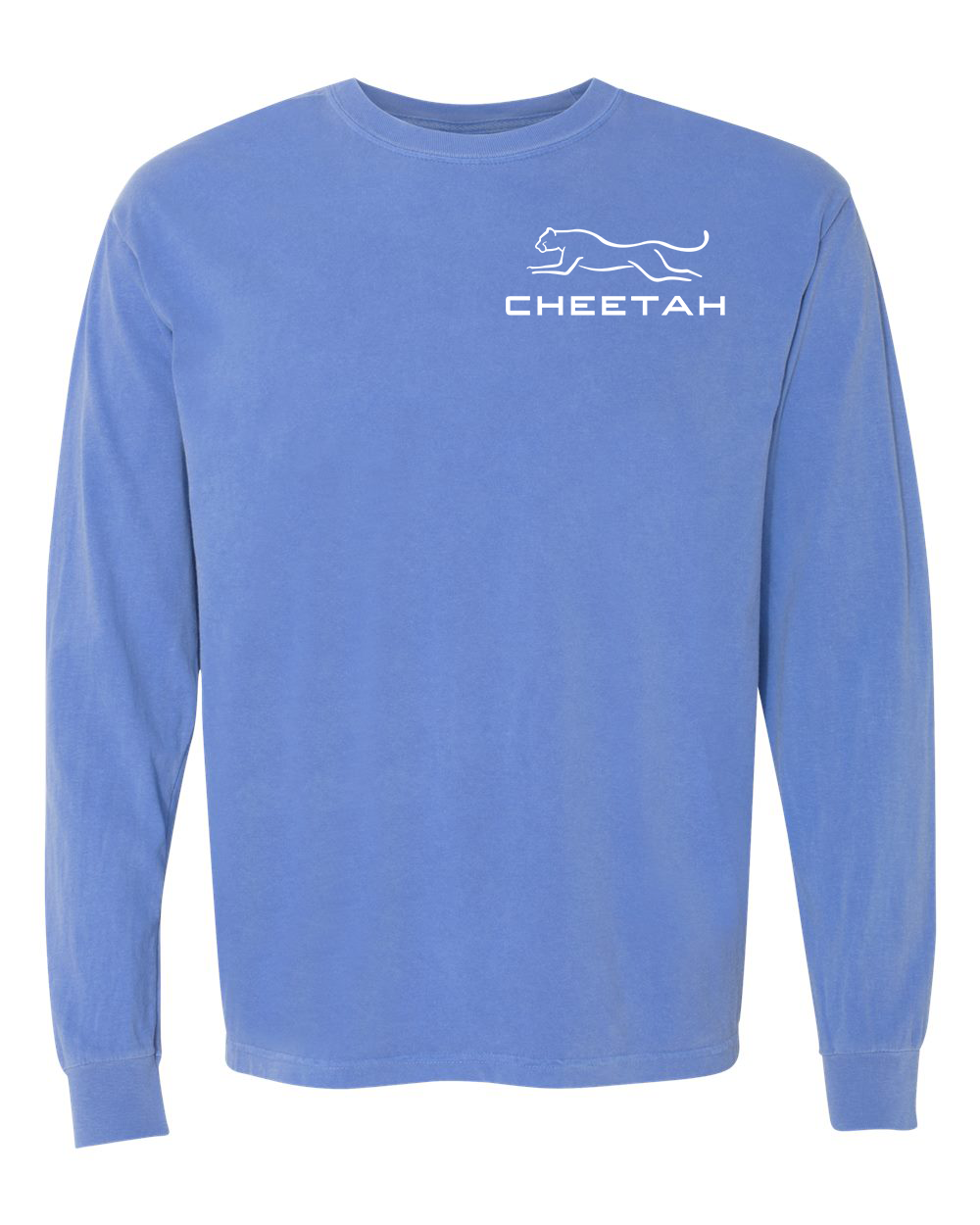 Flo Blue Cheetah 100% Quality Cotton Long Sleeve