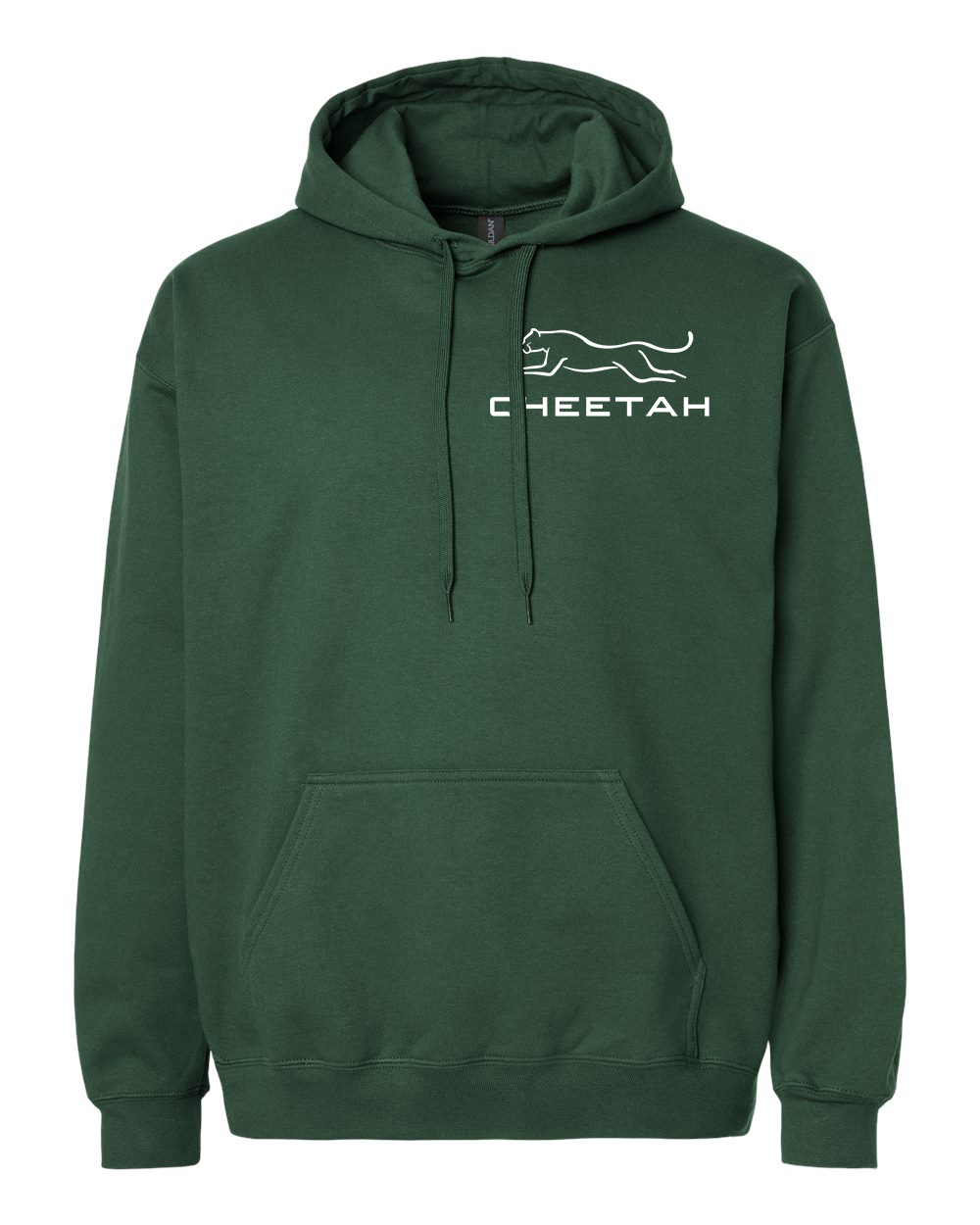 Forest Green Cheetah 100% Quality Cotton Hoodie