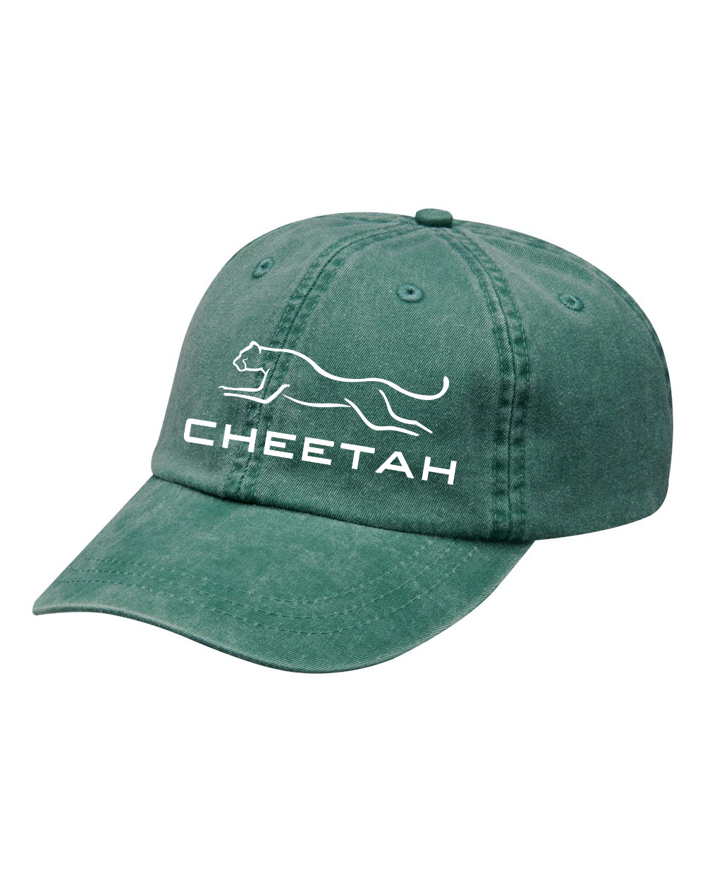 Forest Green Cheetah 100% Quality Cotton Cap