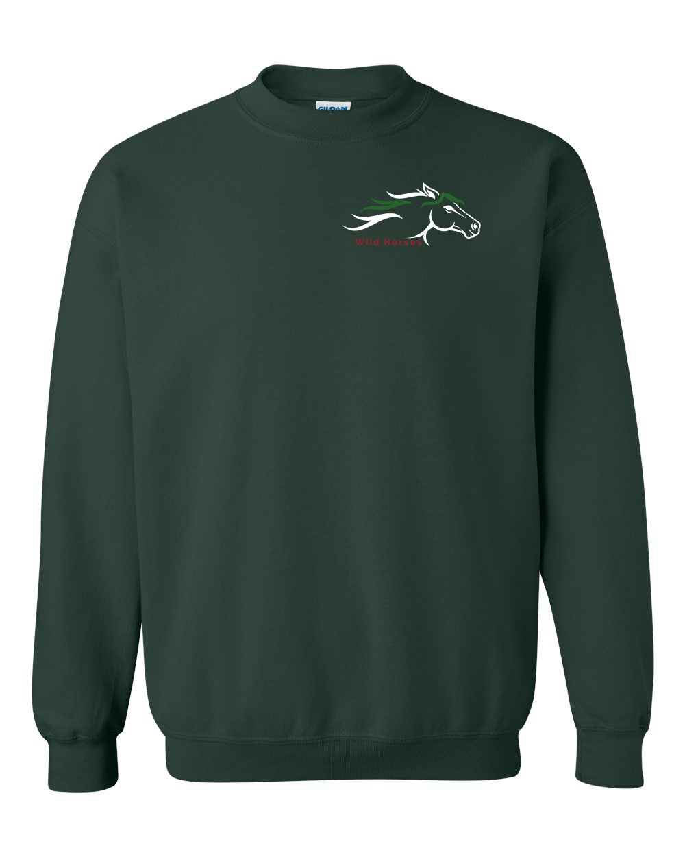 Forest Wild Horses 100% Quality Cotton Crewneck Sweatshirt