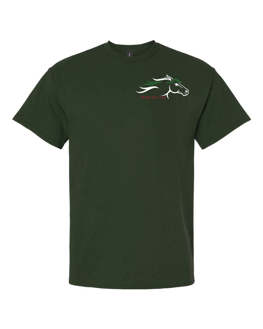 Forest Wild Horses 100% Quality Cotton Short Sleeve