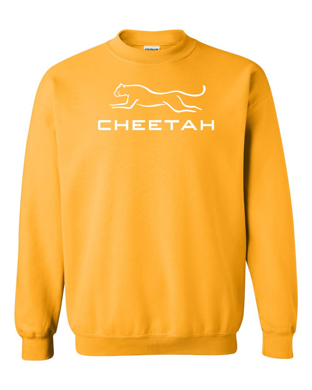 Gold Cheetah 100% Quality Cotton Crewneck Sweatshirt (Full Chest)