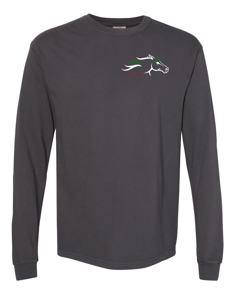 Graphite Wild Horses 100% Quality Cotton Long Sleeve