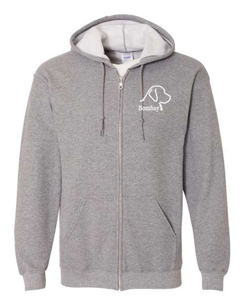 Graphite Heather 100% Quality Cotton Full Zip-Up