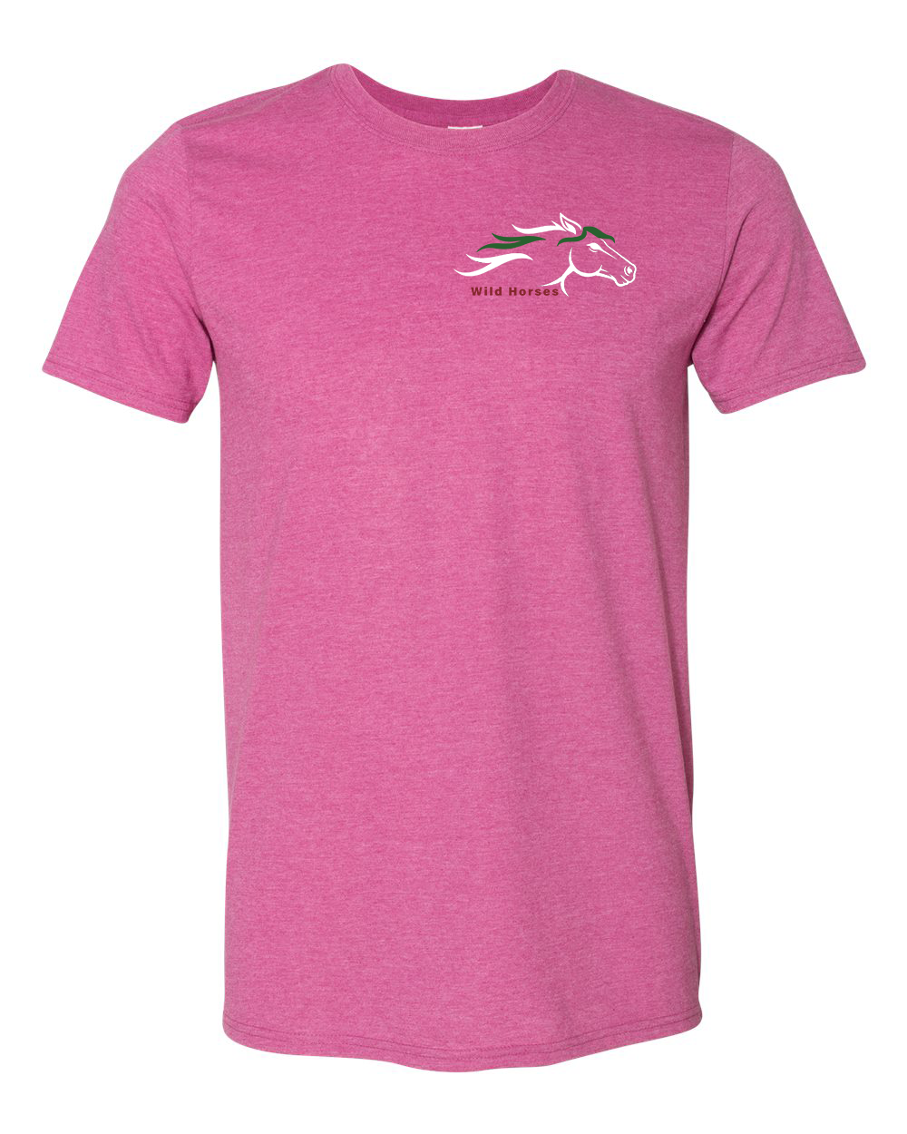 Heather Berry Wild Horses 100% Quality Cotton Short Sleeve