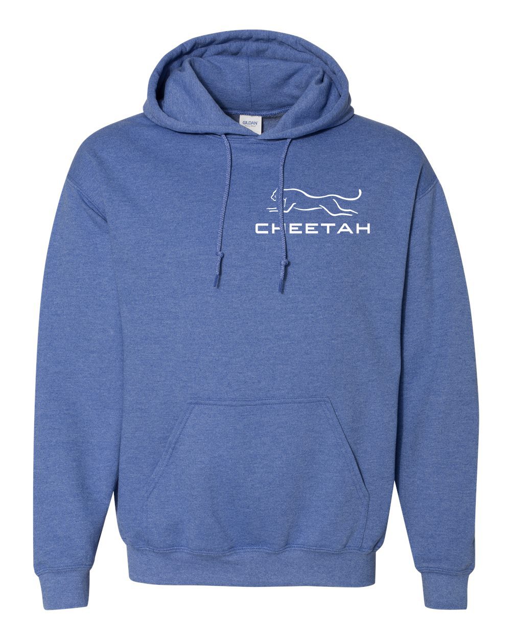 Heather Deep Royal Cheetah 100% Quality Cotton Hoodie