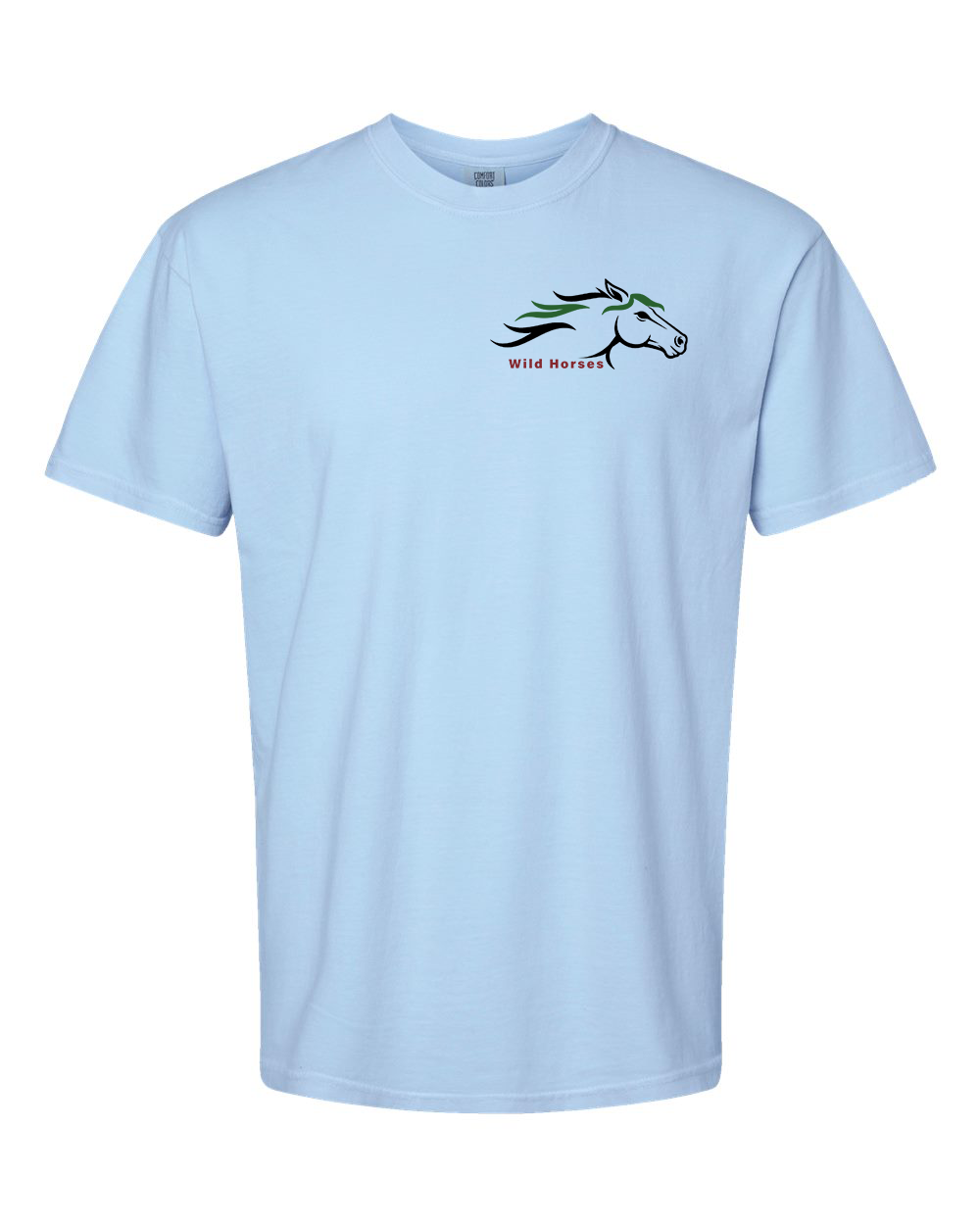 Hydrangea Wild Horses 100% Quality Cotton Short Sleeve