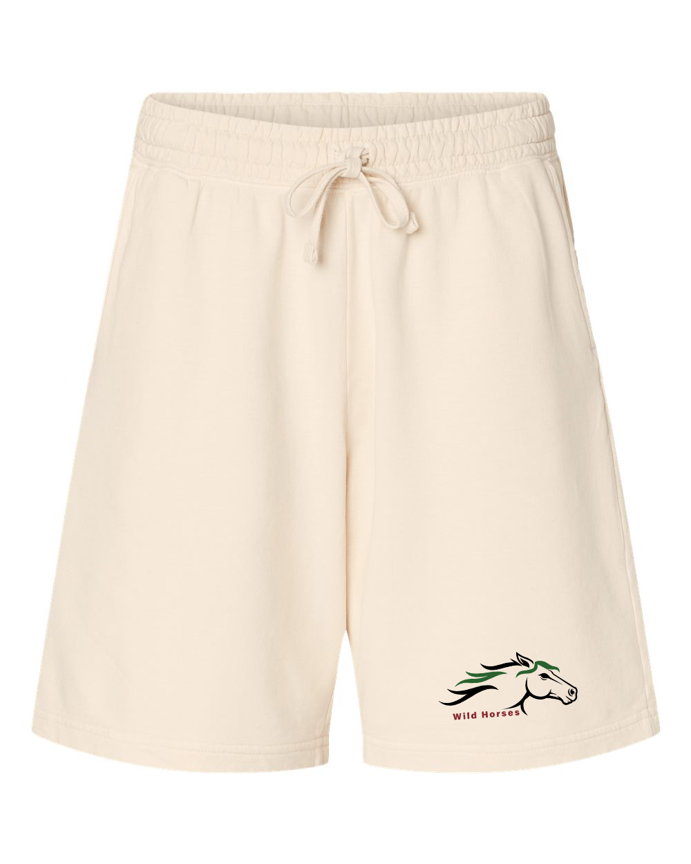 Ivory Wild Horses 100% Quality Cotton Sweat Shorts
