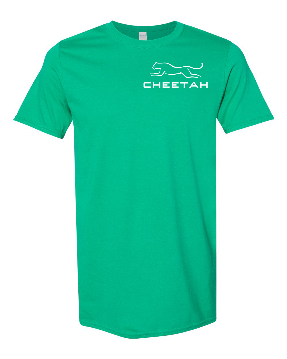 Kelly Green Cheetah 100% Quality Cotton Short Sleeve