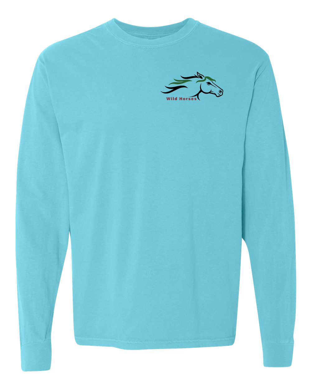 Lagoon Wild Horses 100% Quality Cotton Long Sleeve