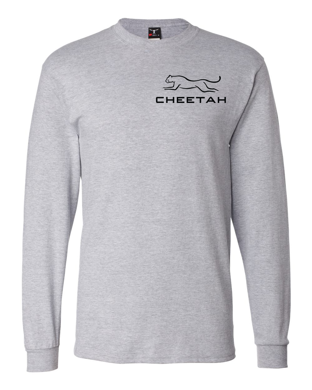 Light Steel Cheetah 100% Quality Cotton Long Sleeve