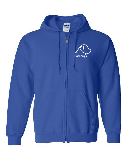Light Royal 100% Quality Cotton Full Zip-Up