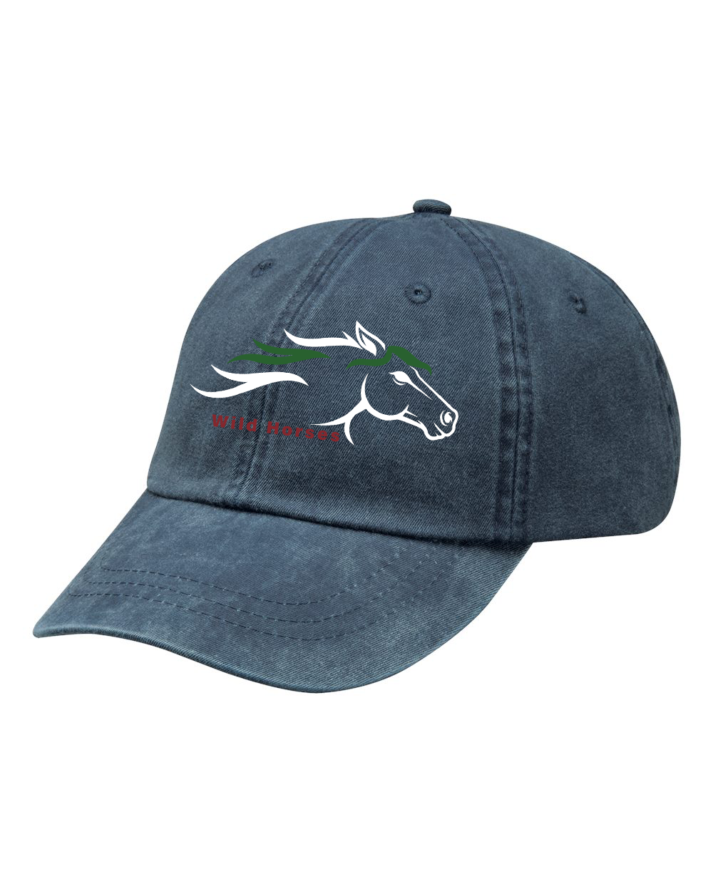 Midnight Blue Wild Horses 100% Quality Cotton Cap