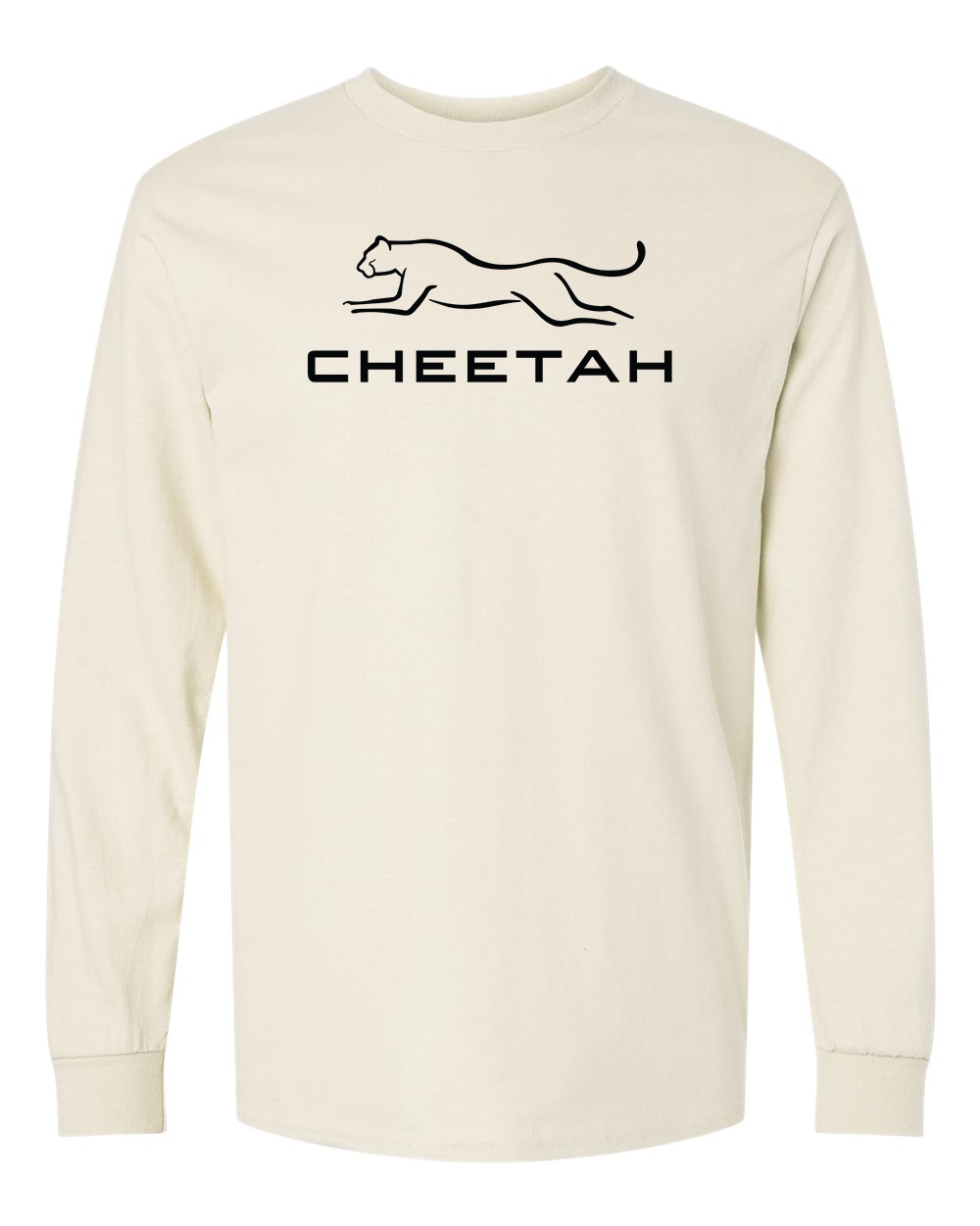 Natural Cheetah 100% Quality Cotton Long Sleeve (Full Chest)