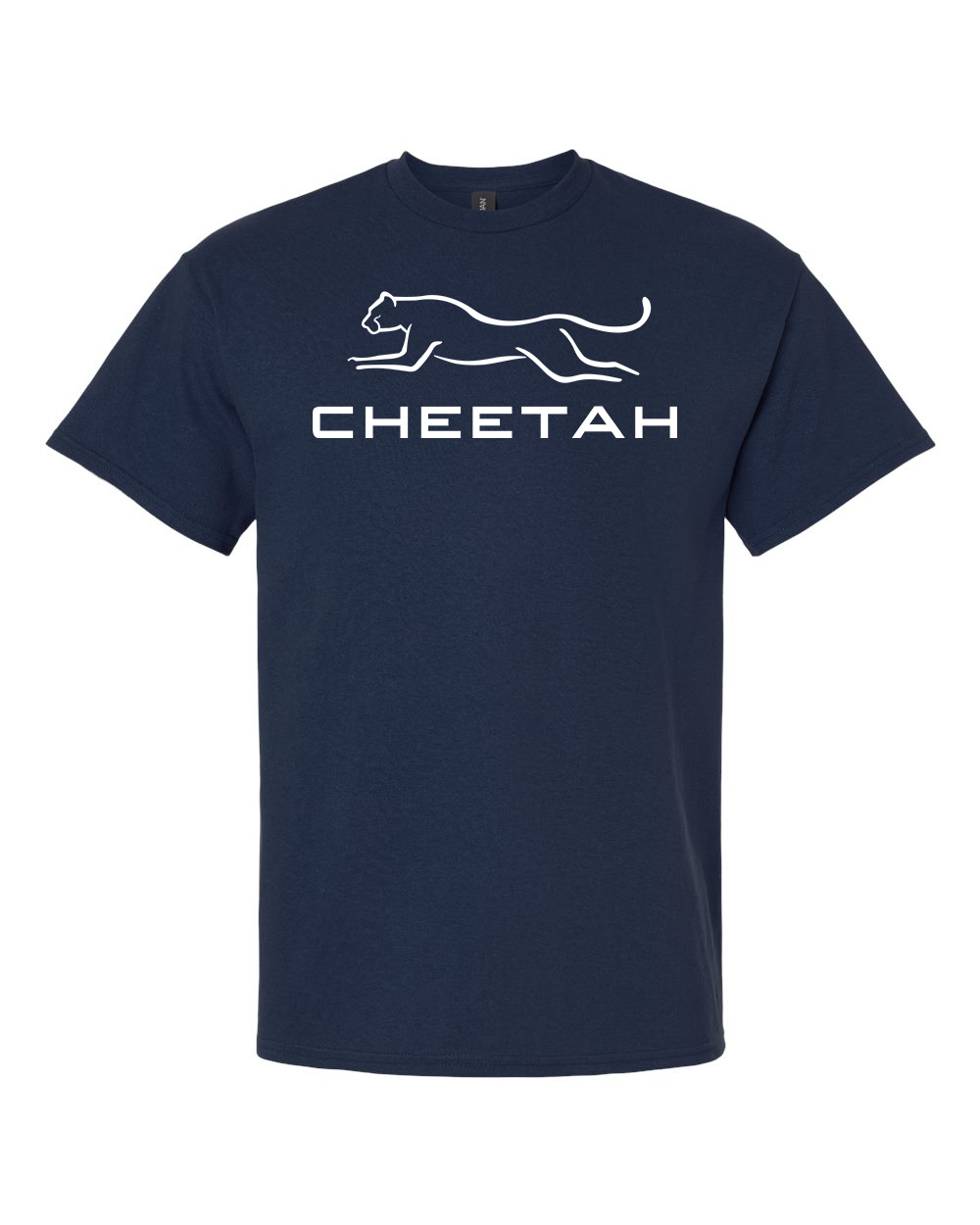 Navy Cheetah 100% Quality Cotton Short Sleeve (Full Chest)
