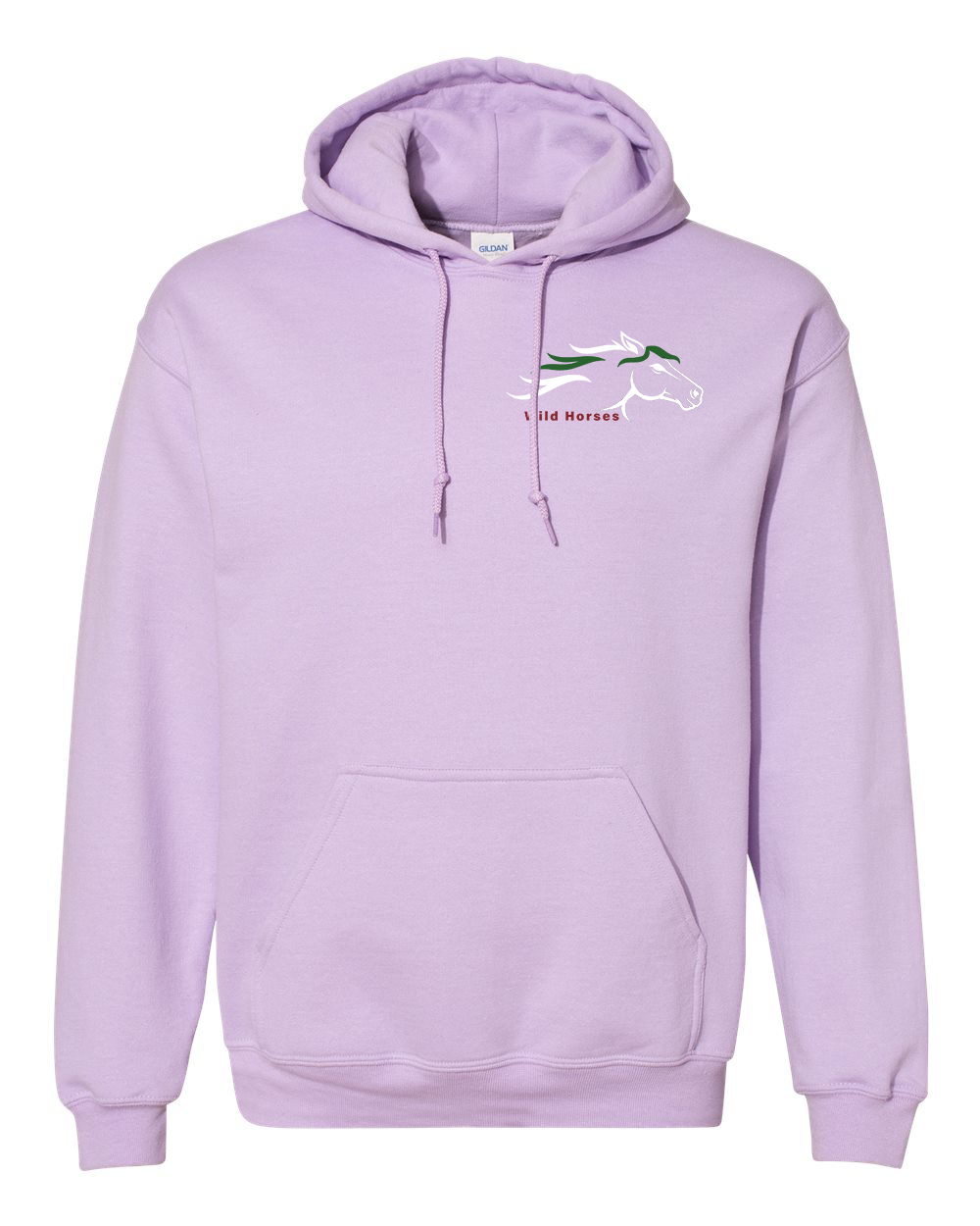 Orchid Wild Horses 100% Quality Cotton Hoodie