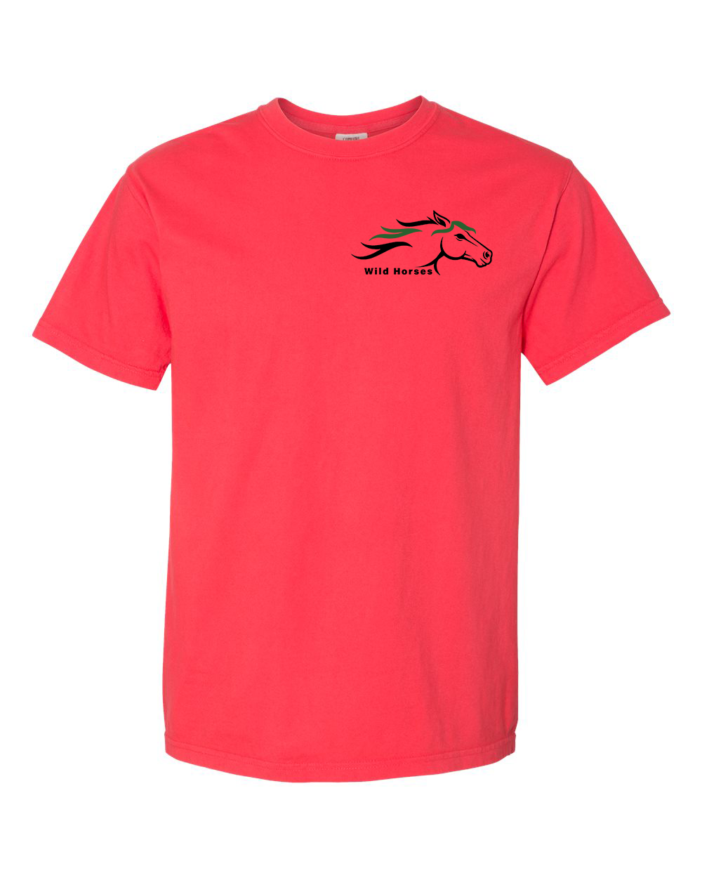 Paprika Wild Horses 100% Quality Cotton Short Sleeve