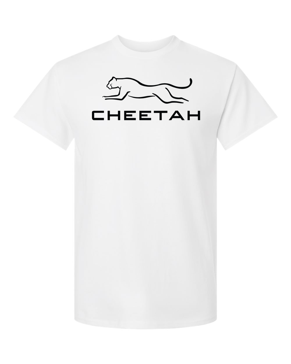 PFD White Cheetah 100% Quality Cotton Short Sleeve (Full Chest)