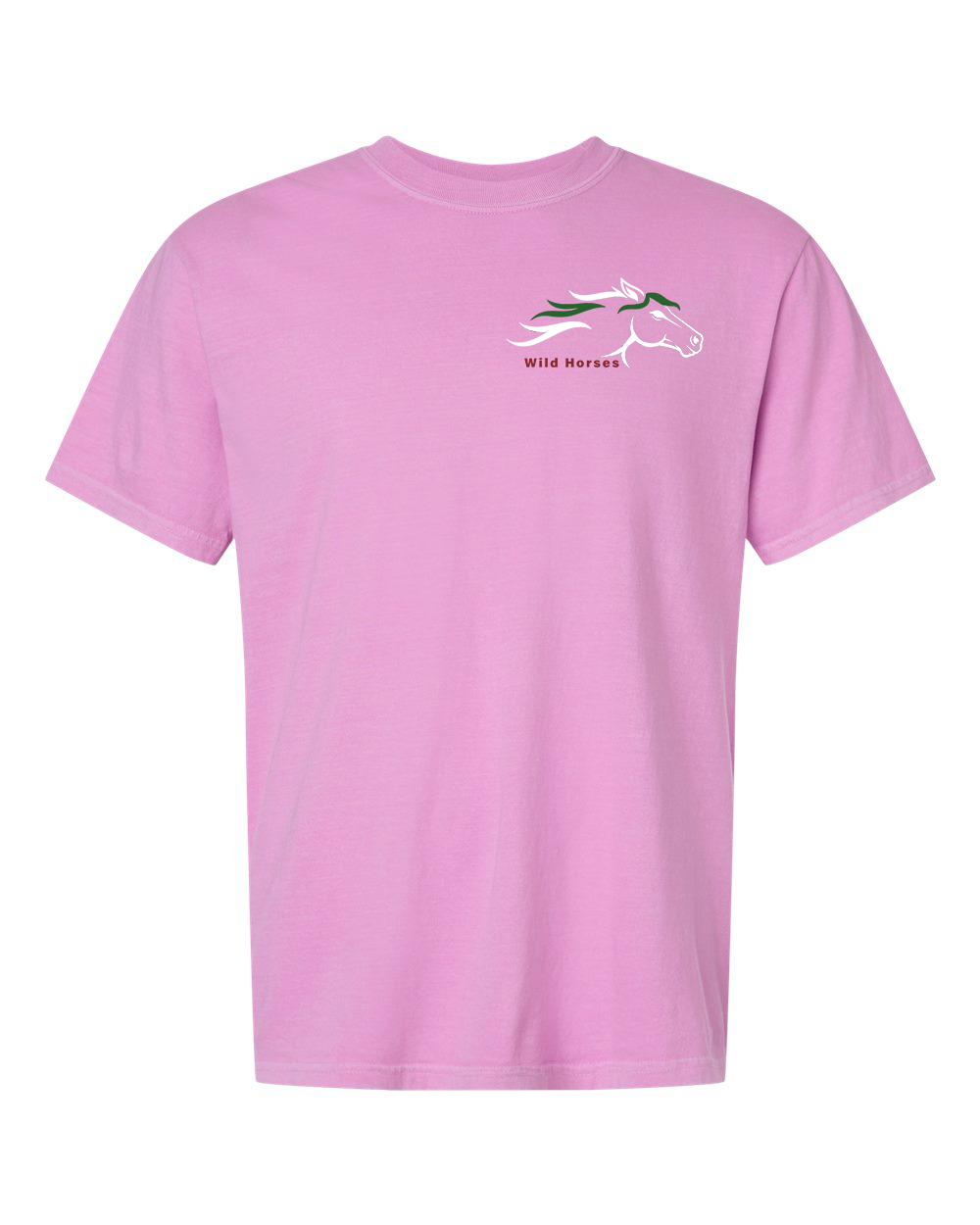 Rose Quartz Wild Horses 100% Quality Cotton Short Sleeve