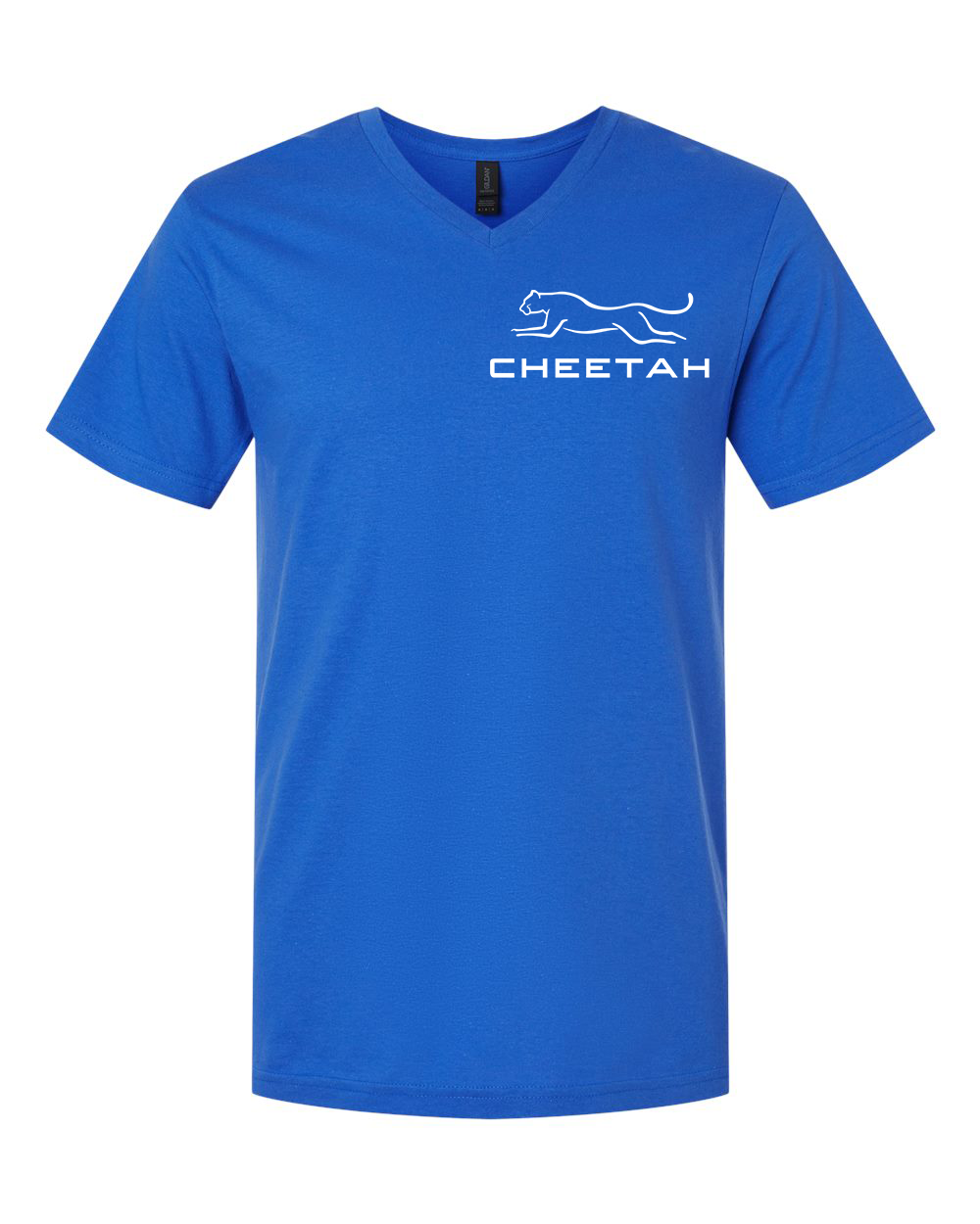 Royal Cheetah 100% Quality Cotton V-Neck Short Sleeve