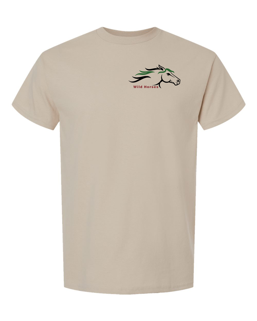 Sand Wild Horses 100% Quality Cotton Short Sleeve