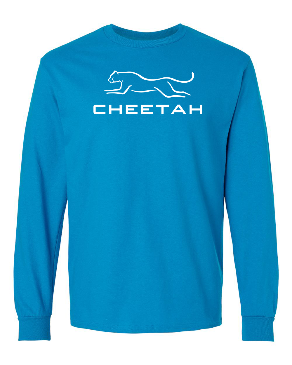 Sapphire Cheetah 100% Quality Cotton Long Sleeve (Full Chest)